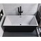 Alfi Brand Black, Sgl Lever Floor Mntd Tub Filler Mixer w Hand Held Shower Head AB2180-BM - alternate 4